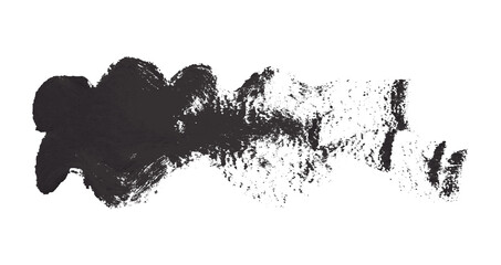 Black brush strokes set on a transparent background.