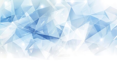 Naklejka premium A geometric abstract design featuring light blue and white tones, creating a modern aesthetic.