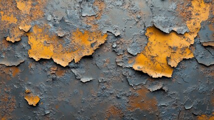 Obraz premium Peeling Paint on Rusted Metal Surface