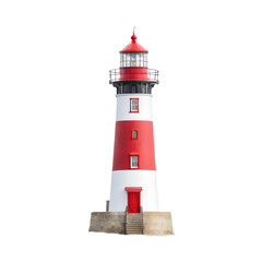 Lighthouse isolated on transparent background