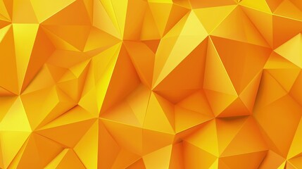 A vibrant, abstract geometric pattern featuring various shades of yellow and orange.
