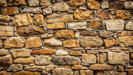 Fototapeta premium Texture of aged, weathered rock stone wall with natural patterns and rough surface