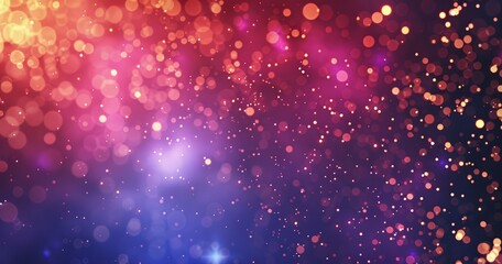 A vibrant, abstract background with colorful bokeh lights creating a dreamy atmosphere.