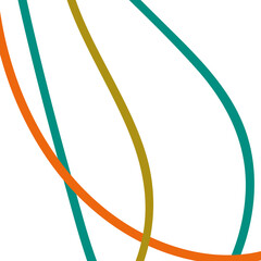 Green teal Orange graphic lines background 