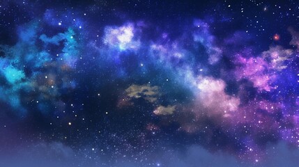 Fototapeta premium 銀河の夜空14