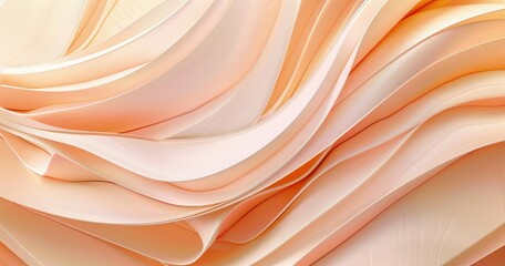 Obraz premium Soft, flowing abstract design with gentle curves and warm tones.