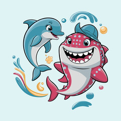 shark cartoon character