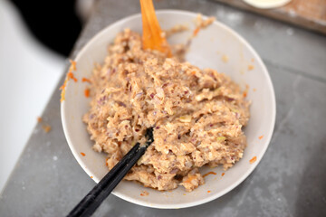 Pork dumpling filling
