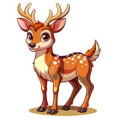 Cartoon Deer art Vector