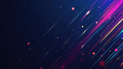 Abstract Neon Lights Background