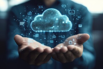 Fototapeta premium Cloud Computing - The Future of Data Storage