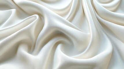 Obraz premium Abstract White Silk Fabric Background Texture
