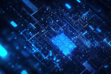 Abstract Digital Network Illustration