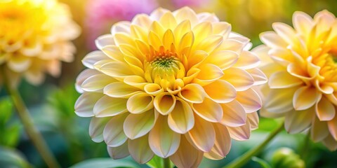 Obraz premium bright sunny yellow flowers mixed with soft pink petals and delicate white centers