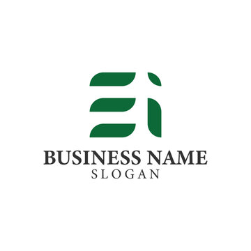 vector design elements for your company logo, ei monogram logo. modern logo design, business corporate template. ei icon.