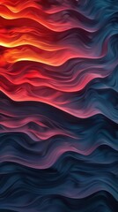 Obraz premium a vivid and abstract painting in shades of red,