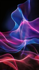 Obraz premium An abstract image of a digital, virtual universe with vibrant colors and light effects.