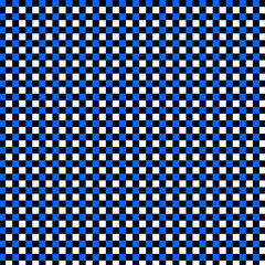 blue and white black squares lines and lattice