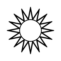 sun line vector illustration