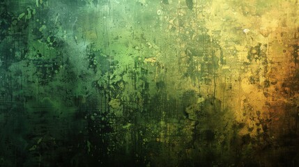 Obraz premium A textured abstract background with green and yellow hues, ideal for design projects.