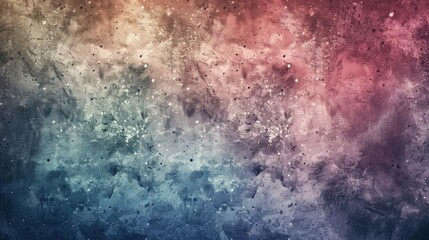 Obraz premium A colorful abstract texture with a gradient of pink, blue, and speckles.