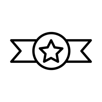 recommend clip art: Award icon in thin line style vector illustration graphic design