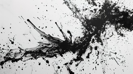 Ink splatter pattern wallpaper