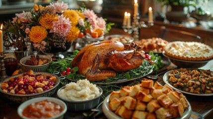 Obraz premium Thanksgiving dinner.