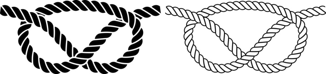 Stafford knot rope icon set © Kuning