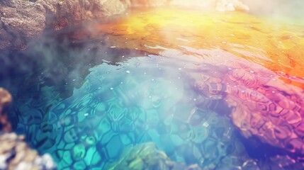 Hot spring wallpaper