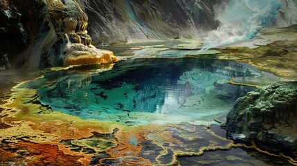 Hot spring wallpaper