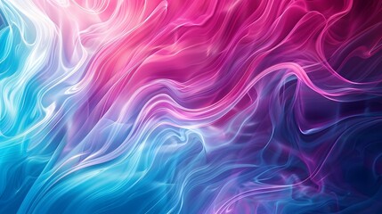Obraz premium Illustration of A visually striking abstract gradient, moving from rich magenta to vibrant turquoise, with flowing lines and a modern, chic vibe. Ai Generate. 