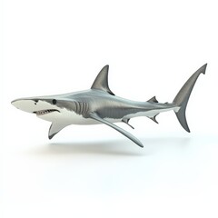 Obraz premium Shark Isolated on White Background.