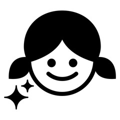 Clear skin icon vector illustration graphic design