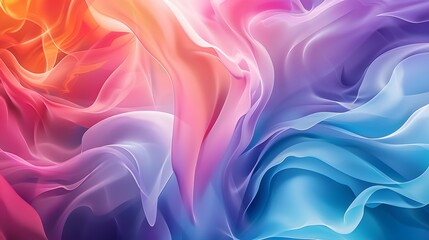 Fototapeta premium Illustration of Abstract Gradients and Color Transitions: Soft, smoky gradients and smooth color transitions are popular for creating visually appealing, modern designs. Ai Generate. 