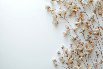 Elegant dried floral background created with Generative AI