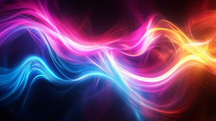 Obraz premium Abstract Swirling Lights in Vibrant Hues
