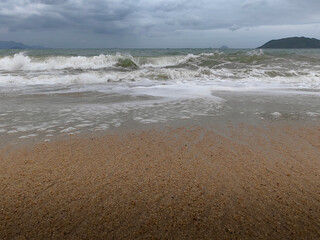 waves on the beach