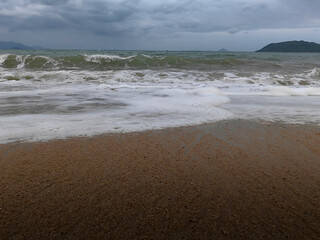 waves on the beach
