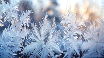 Frost on window wallpaper