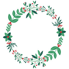 Christmas frame and borders.Hand drawn