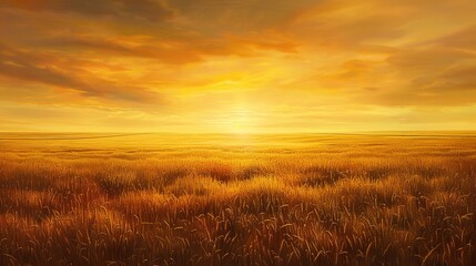 Fototapeta premium golden field wallpaper