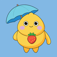 Simple cartoon vector graphic designs for summer