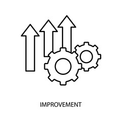 improvement concept line icon. Simple element illustration. improvement concept outline symbol design.