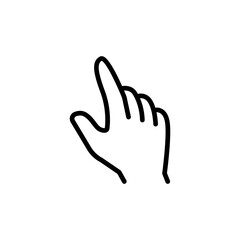 Point icon in thin line style vector illustration graphic design