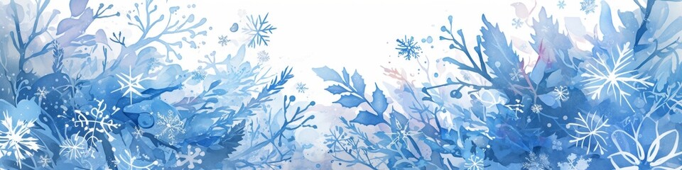 Enchanting Winter Wonderland: Dreamy Animated Snowflake Border for Festive Vertical Backgrounds. Versatile Holiday Design for Marketing, Game Art, and Storybook Illustrations. Cozy 4K Wallpaper Perfec