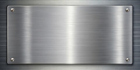 Obraz premium Aluminium plate with a shiny metallic finish