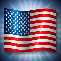 Fototapeta premium american flag design isolated