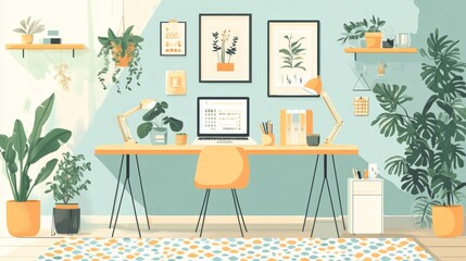 Fototapeta premium Home Office