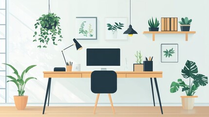 Fototapeta premium Modern Home Office